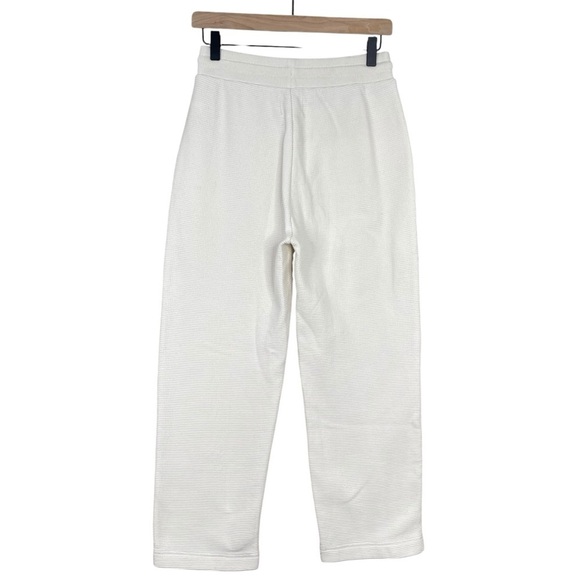 Madewell Sweatpants XS Textured Waffle Straight Drawstring Pull On Lounge Comfy - Picture 4 of 10